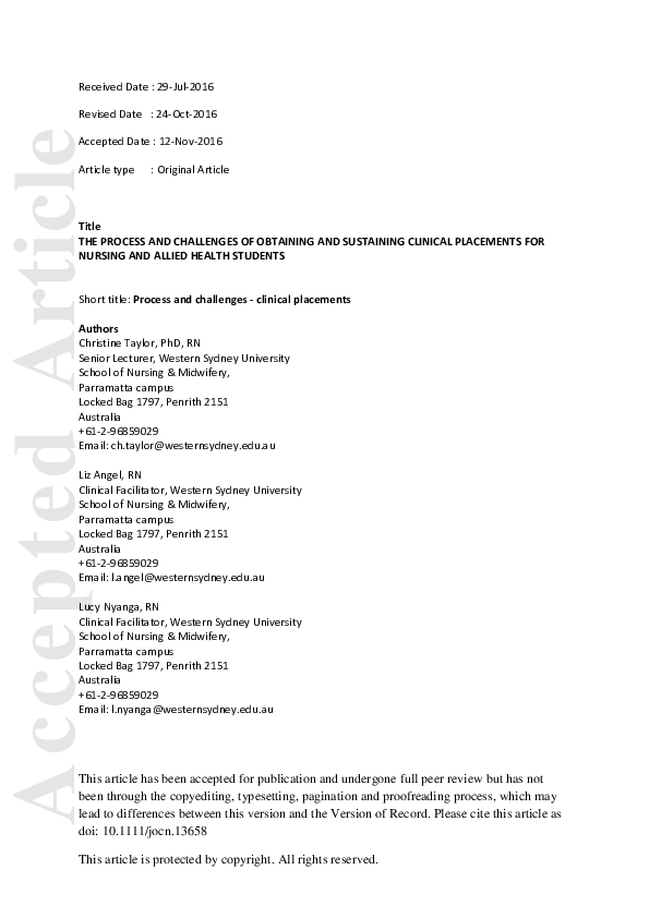(PDF) The process and challenges of obtaining and sustaining clinical ...