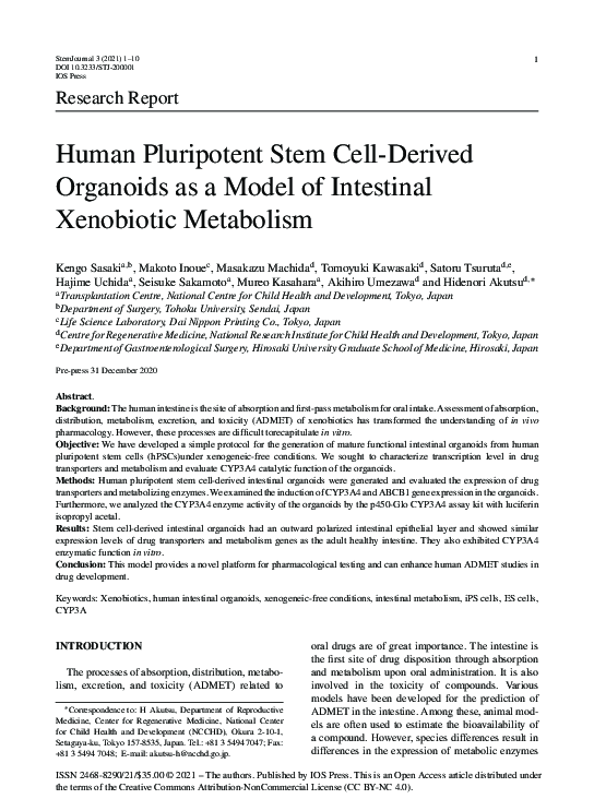 (PDF) Human Pluripotent Stem Cell-Derived Organoids as a Model of ...