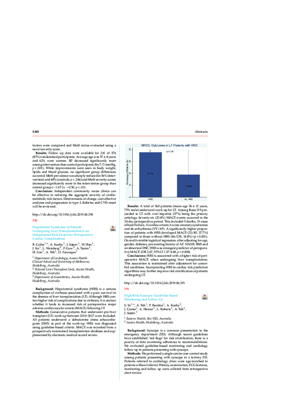 (PDF) High Risk Syncope: Guideline-Based Monitoring and Follow Up
