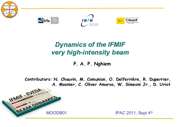 (PDF) Dynamics of the IFMIF very high-intensity beam