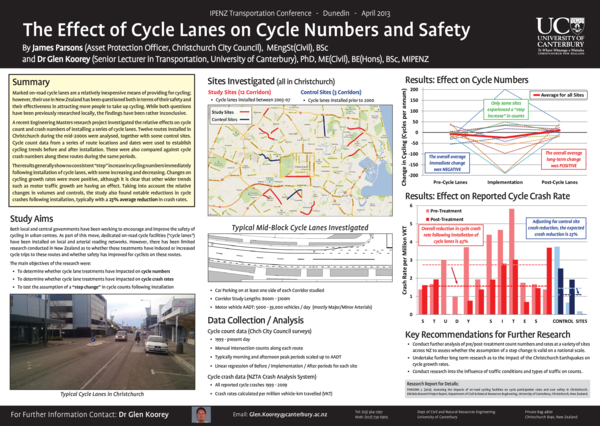 (PDF) The Effect of Cycle Lanes on Cycle Numbers and Safety