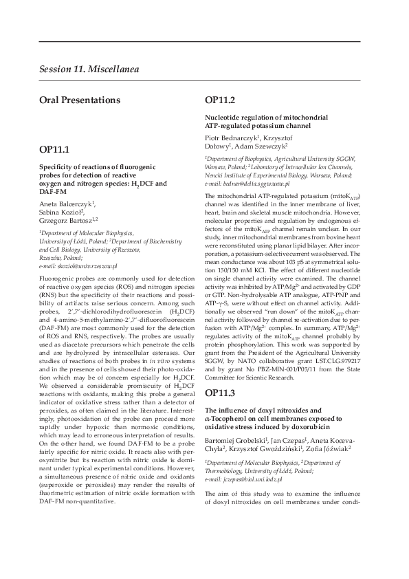 (PDF) 1 Specificity of reactions of fluorogenic probes for detection of ...