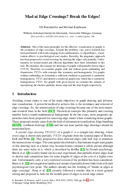 (PDF) Mad at Edge Crossings? Break the Edges!