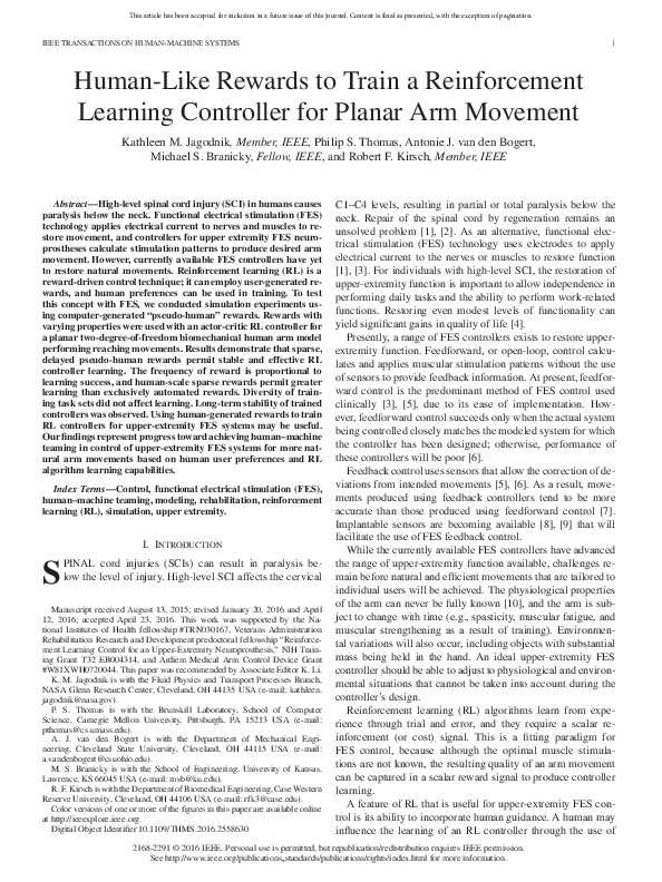 (PDF) Human-Like Rewards to Train a Reinforcement Learning Controller ...