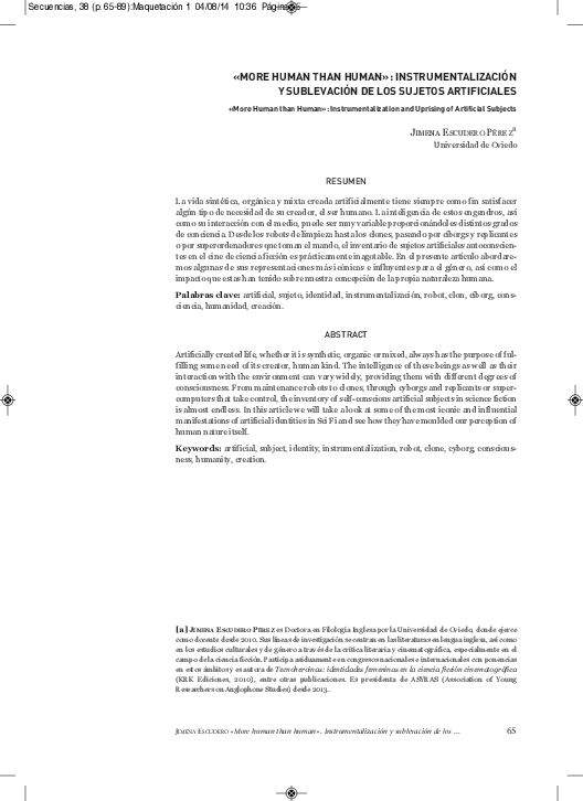 (PDF) More human than human