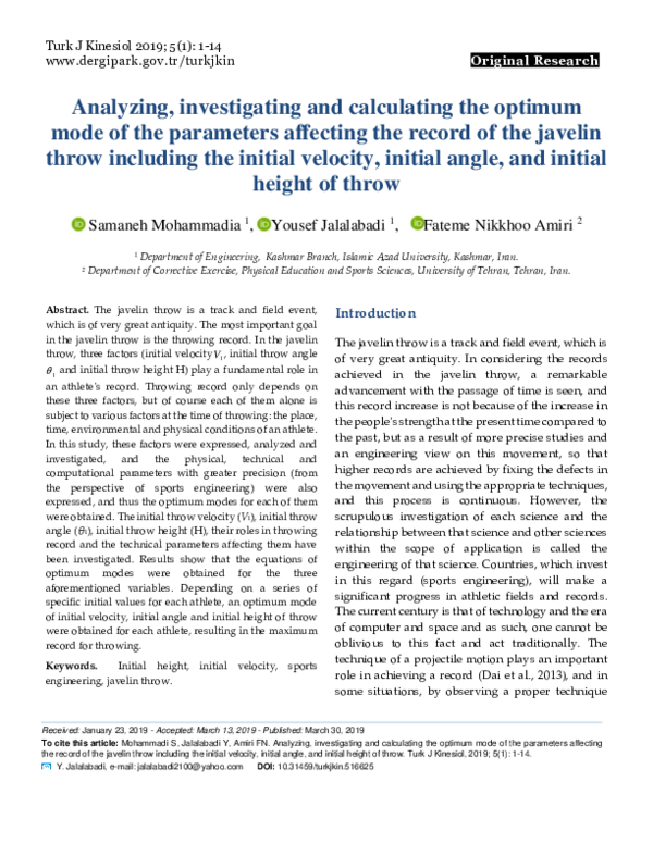 (PDF) Analyzing, investigating and calculating the optimum mode of the