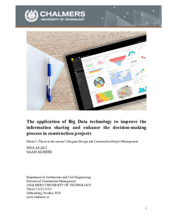 (PDF) The application of Big Data technology to improve the information ...