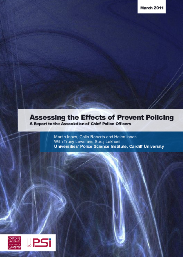 (PDF) Assessing the effects of prevent policing: a report to the ...