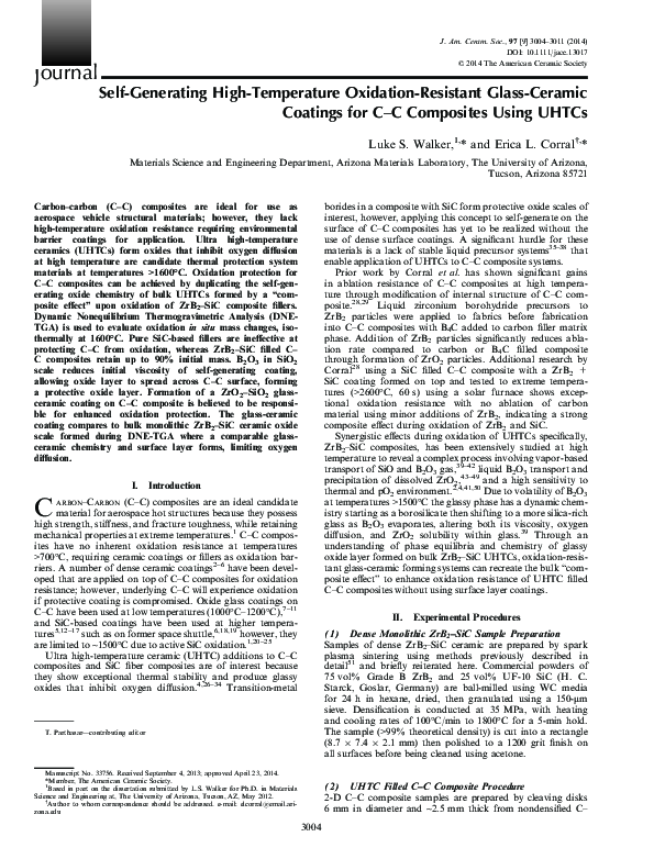 (PDF) Self-Generating High-Temperature Oxidation-Resistant Glass ...
