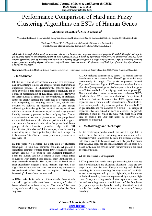 (PDF) Performance Comparison of Hard and Fuzzy Clustering Algorithms on ...