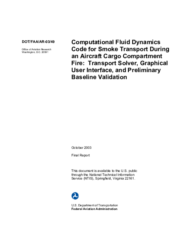 (PDF) Computational Fluid Dynamics Code for Smoke Transport During an ...