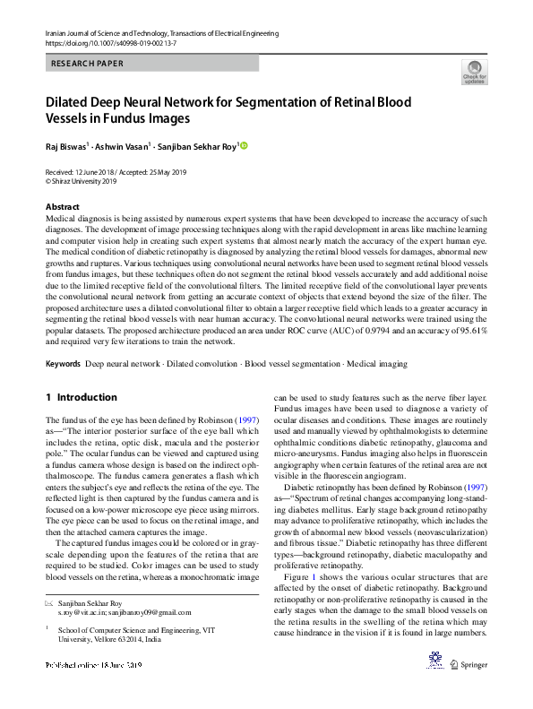 (PDF) Dilated Deep Neural Network for Segmentation of Retinal Blood ...