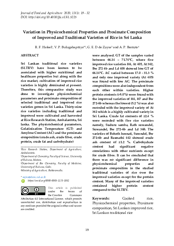 (PDF) Variation in Physicochemical Properties and Proximate Composition ...