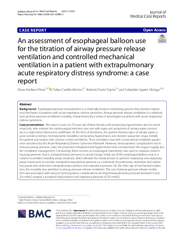 (PDF) An assessment of esophageal balloon use for the titration of ...