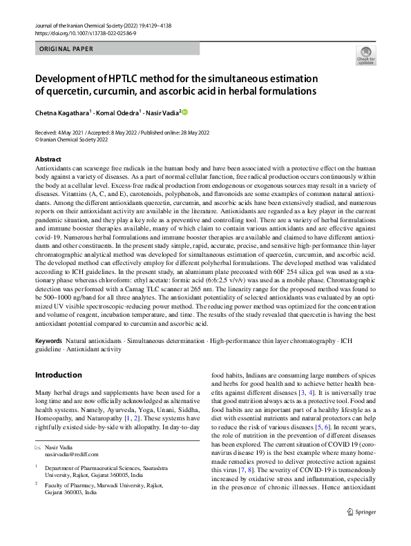 (PDF) Development of HPTLC method for the simultaneous estimation of ...