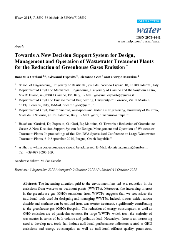 (PDF) Towards A New Decision Support System for Design, Management and ...