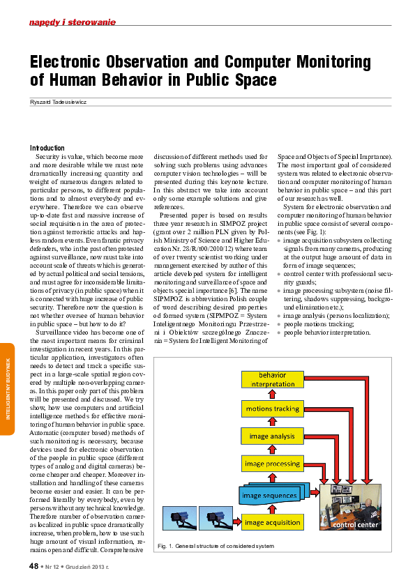 (PDF) Electronic Observation and Computer Monitoring of Human Behavior ...