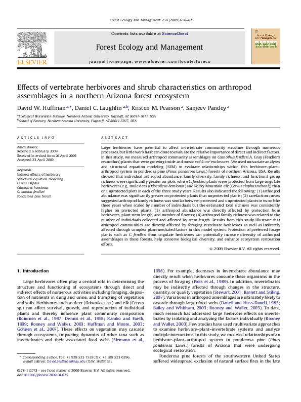 (PDF) Effects of vertebrate herbivores and shrub characteristics on ...