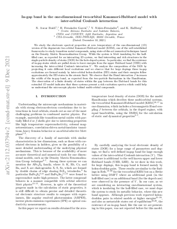 (PDF) In-gap band in the one-dimensional two-orbital Kanamori-Hubbard ...