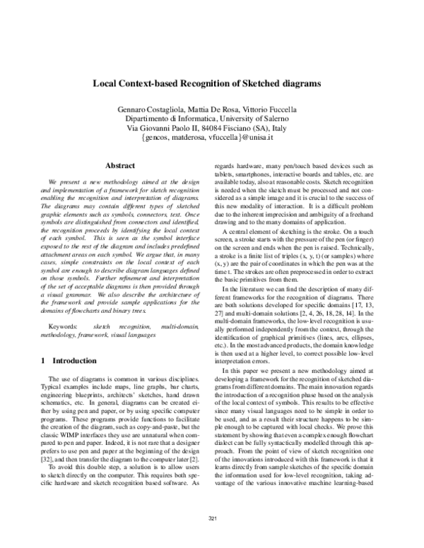 (PDF) Local context-based recognition of sketched diagrams | Gennaro ...
