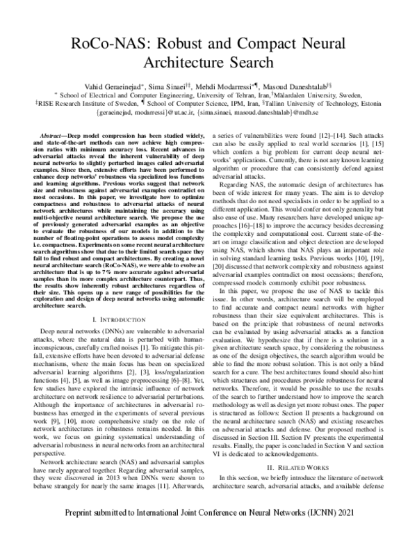 (PDF) RoCo-NAS: Robust and Compact Neural Architecture Search