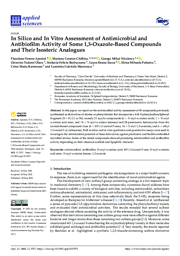 (PDF) In Silico and In Vitro Assessment of Antimicrobial and ...
