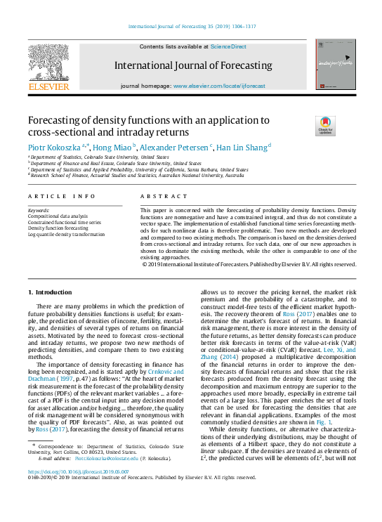(PDF) International Journal of Forecasting