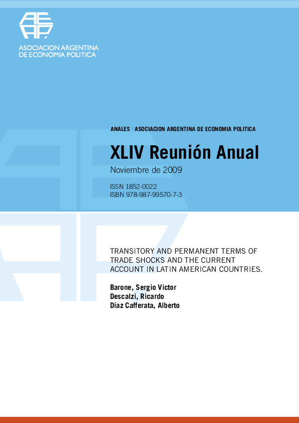 (PDF) Transitory and permanent terms of trade shocks and the current ...
