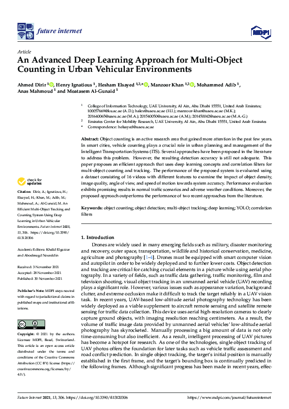 (PDF) An Advanced Deep Learning Approach for Multi-Object Counting in ...