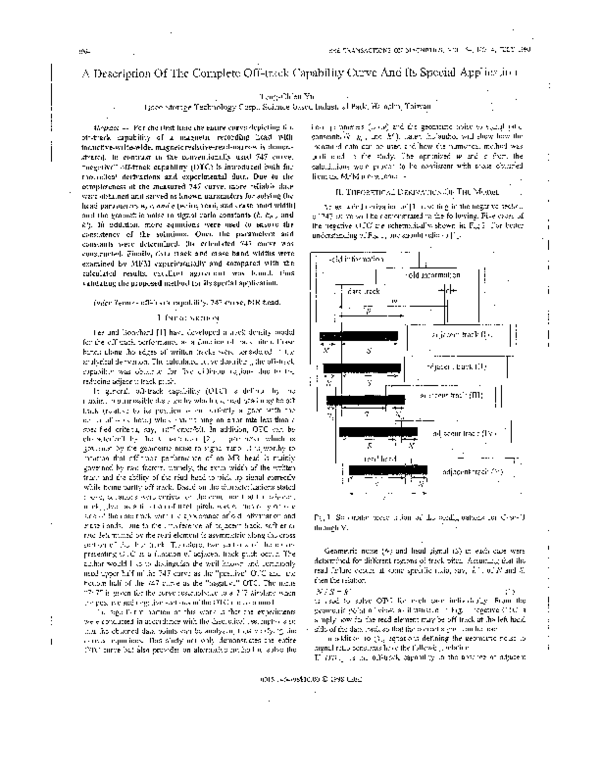 (PDF) A description of the complete off-track capability curve and its ...