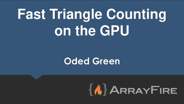 (PDF) Fast triangle counting on the GPU