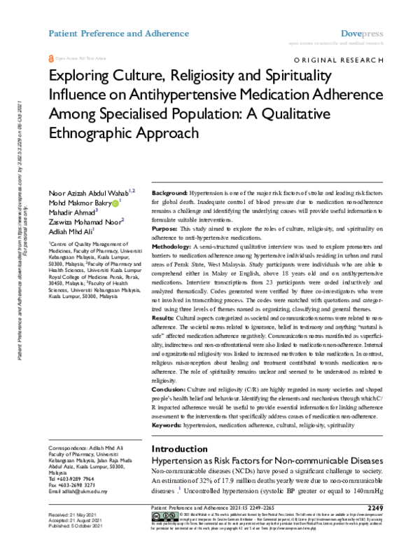(PDF) Exploring Culture, Religiosity and Spirituality Influence on ...