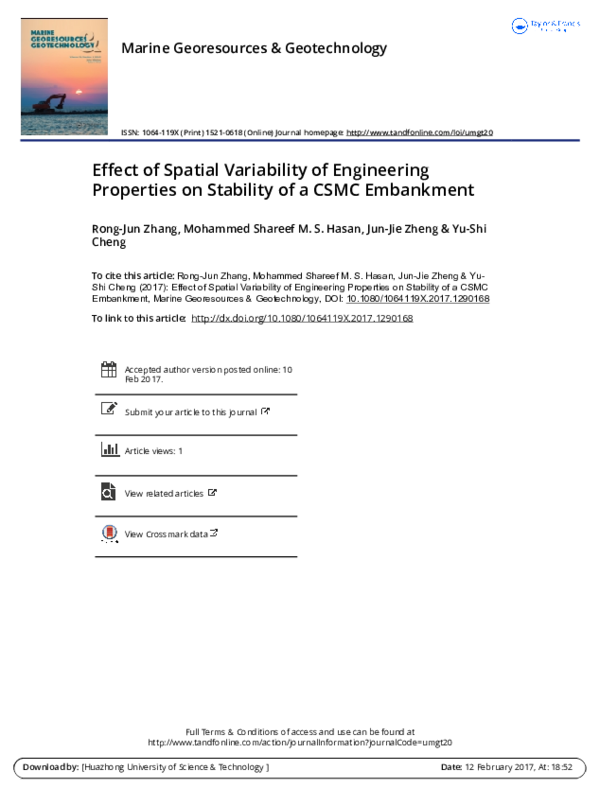(PDF) Effect of Spatial Variability of Engineering Properties on ...