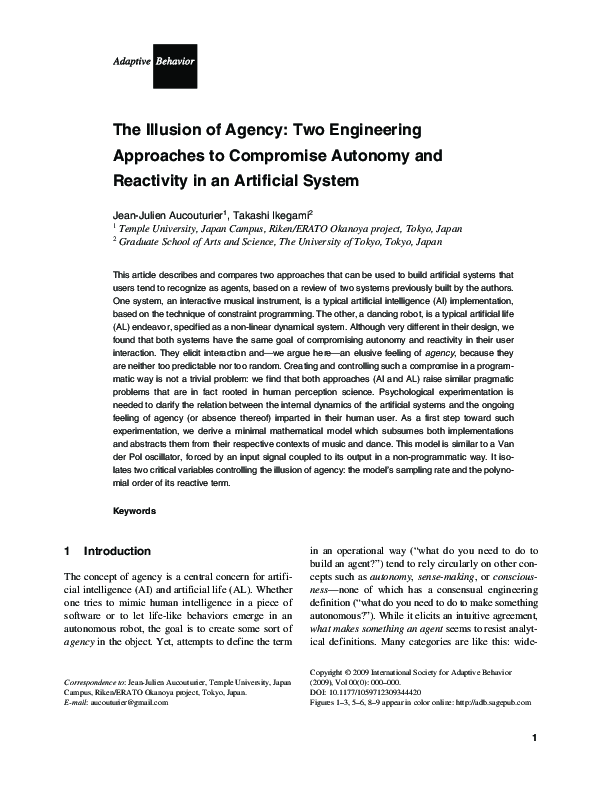 (PDF) The Illusion of Agency: Two Engineering Approaches to Compromise ...