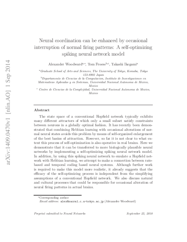 (PDF) Neural coordination can be enhanced by occasional interruption of ...