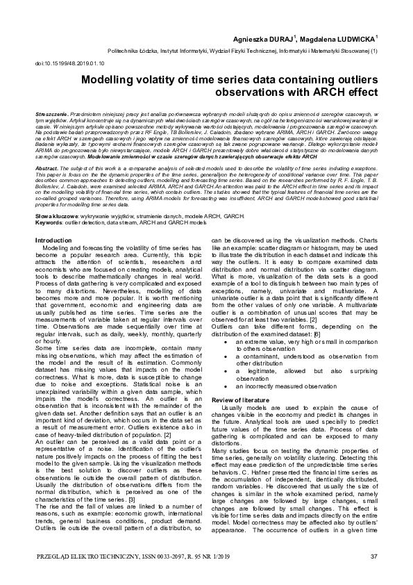 (PDF) Modelling volatity of time series data containing outliers ...