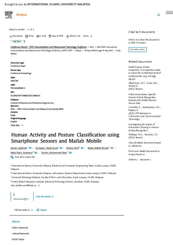 (PDF) Human Activity and Posture Classification using Smartphone ...