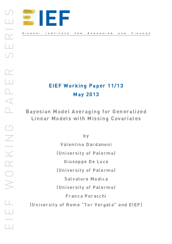 (PDF) Bayesian Model Averaging for Generalized Linear Models with ...