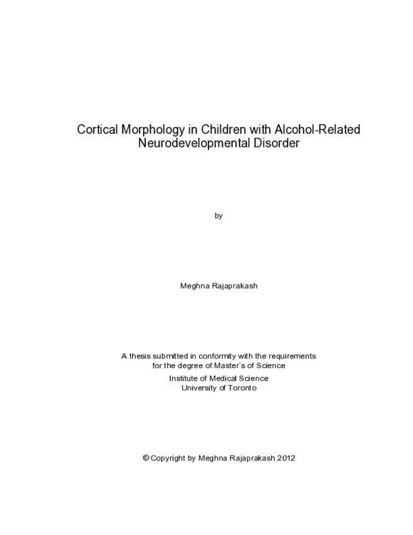 (PDF) Cortical morphology in children with alcohol‐related ...