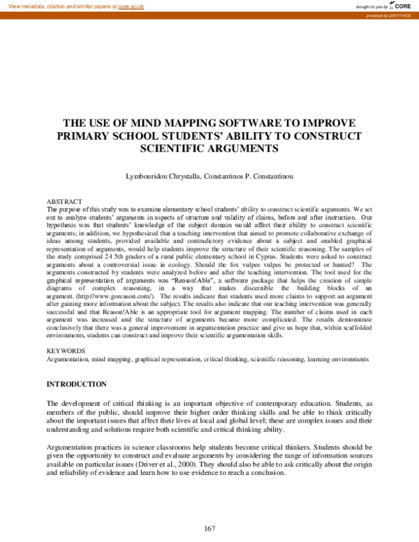 (PDF) The use of mind mapping software to improve primary school ...