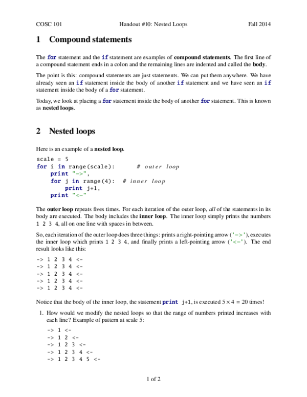 (PDF) Compound Statements