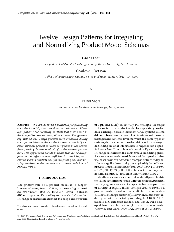 (PDF) Twelve Design Patterns for Integrating and Normalizing Product ...