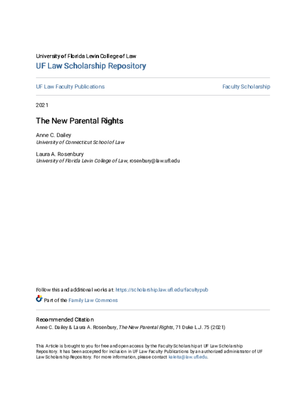 (PDF) The New Parental Rights
