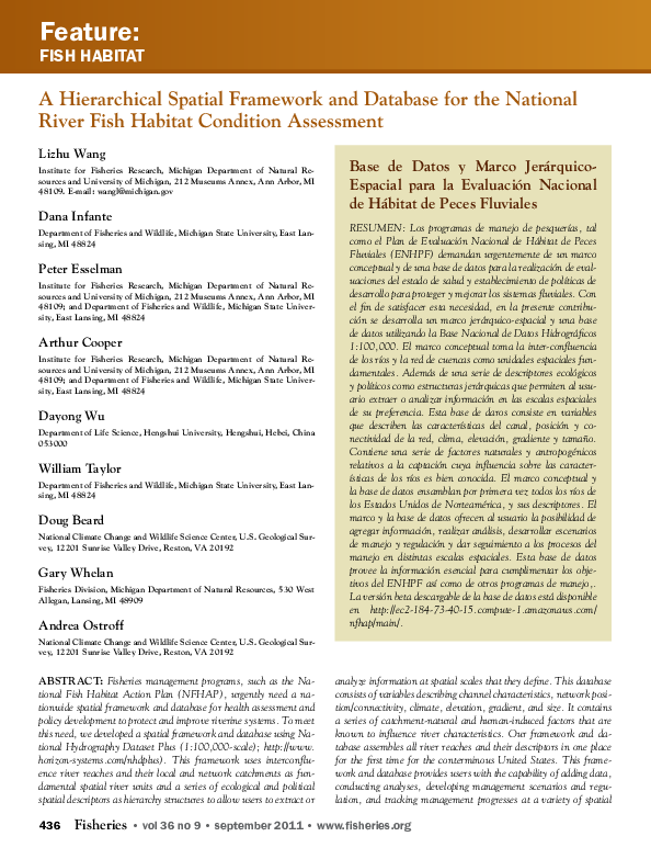 (PDF) A Hierarchical Spatial Framework and Database for the National ...