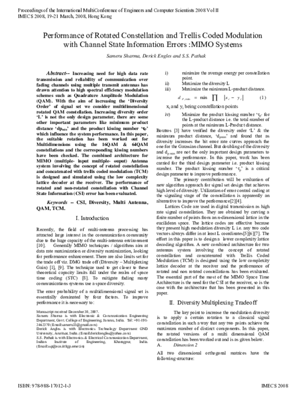 (PDF) Performance of Rotated Constellation and Trellis Coded Modulation ...
