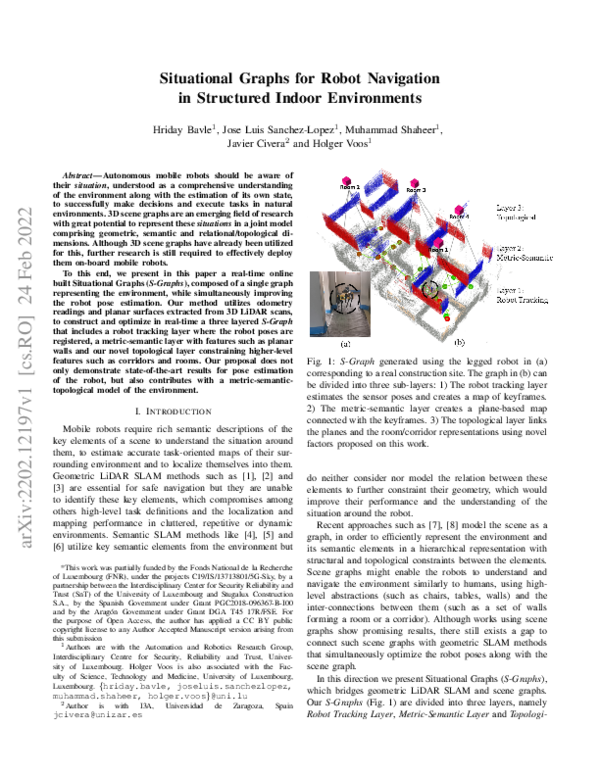 (PDF) Situational Graphs for Robot Navigation in Structured Indoor ...
