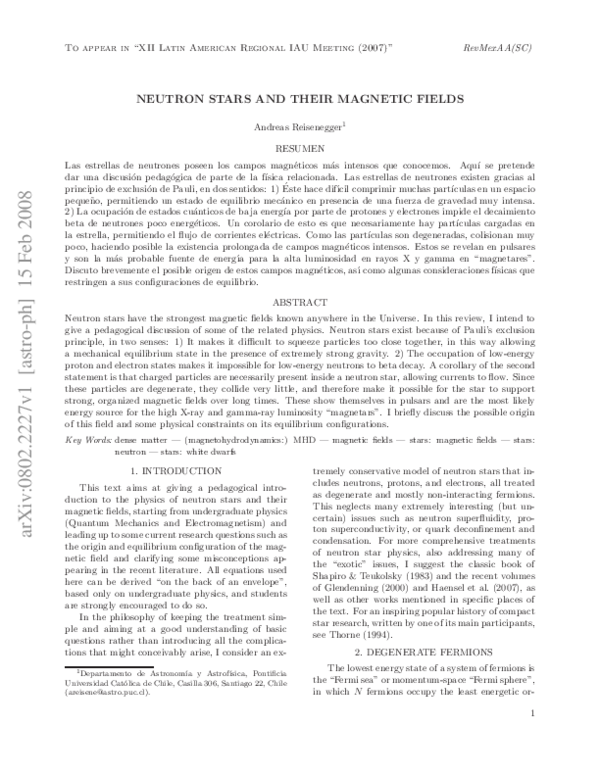 (PDF) Neutron stars and their magnetic fields