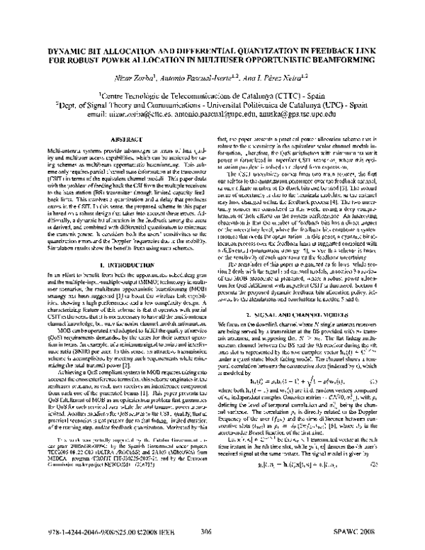 (PDF) Dynamic Bit Allocation and Differential Quantization in Feedback ...