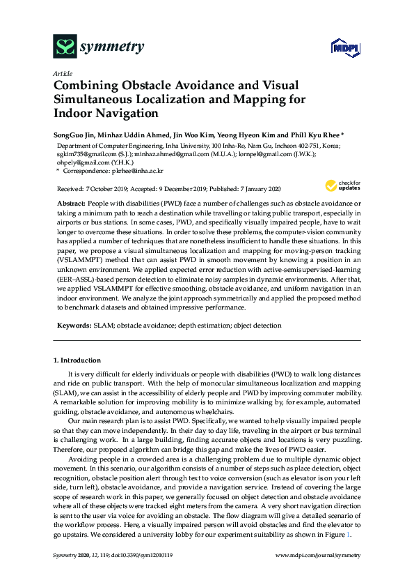 (PDF) Combining Obstacle Avoidance and Visual Simultaneous Localization ...
