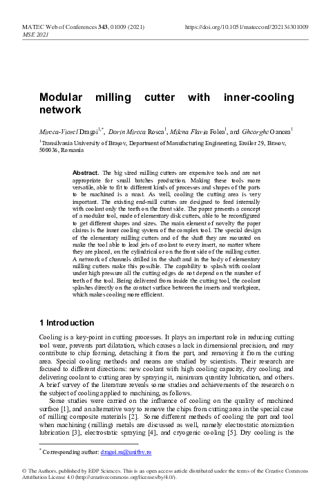 (PDF) Modular milling cutter with inner-cooling network